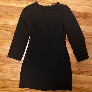 ZARA black short long sleeve dress